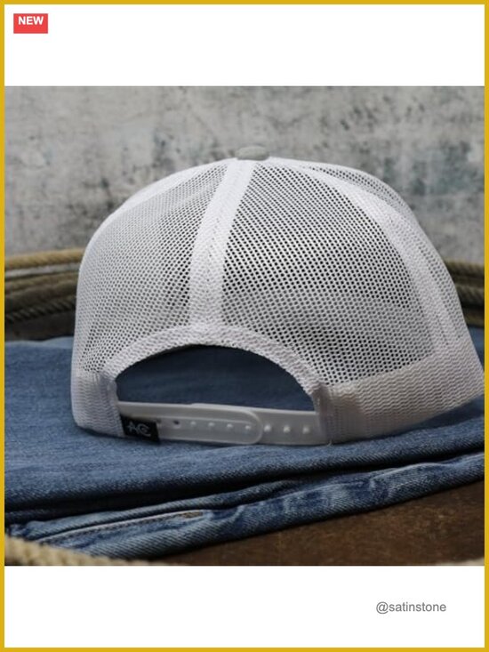 Adjustable Snapback Western Hat with Bull Spurs Patch - Mesh Back main image 5